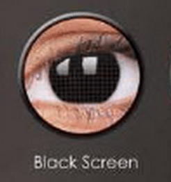 ColourVue Crazy Eyes Black Screen Lens